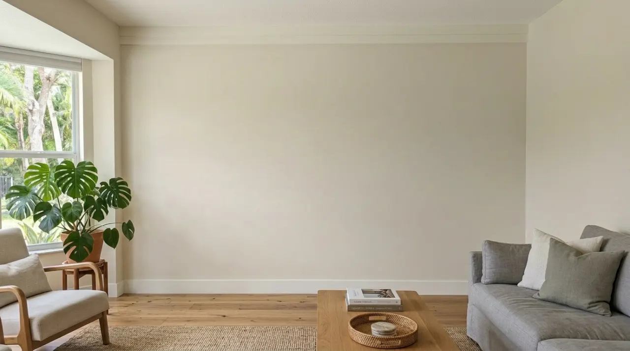 Before: bare, empty wall