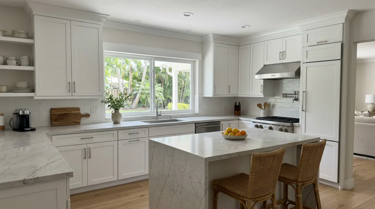 After: remodeled modern kitchen