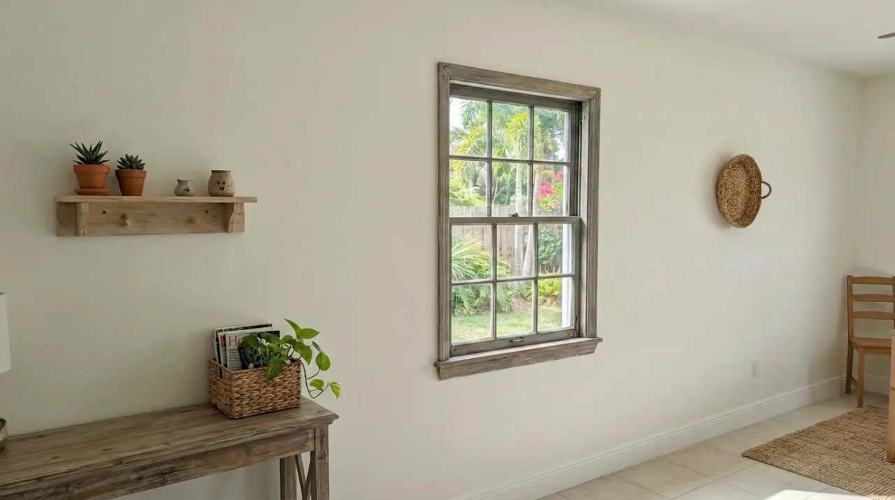 Before: small old window opening