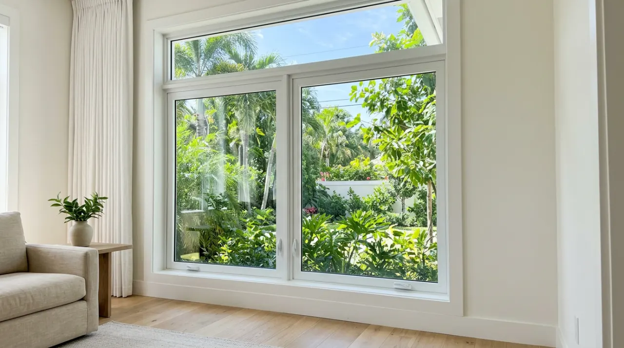 After: clean, well-maintained impact window