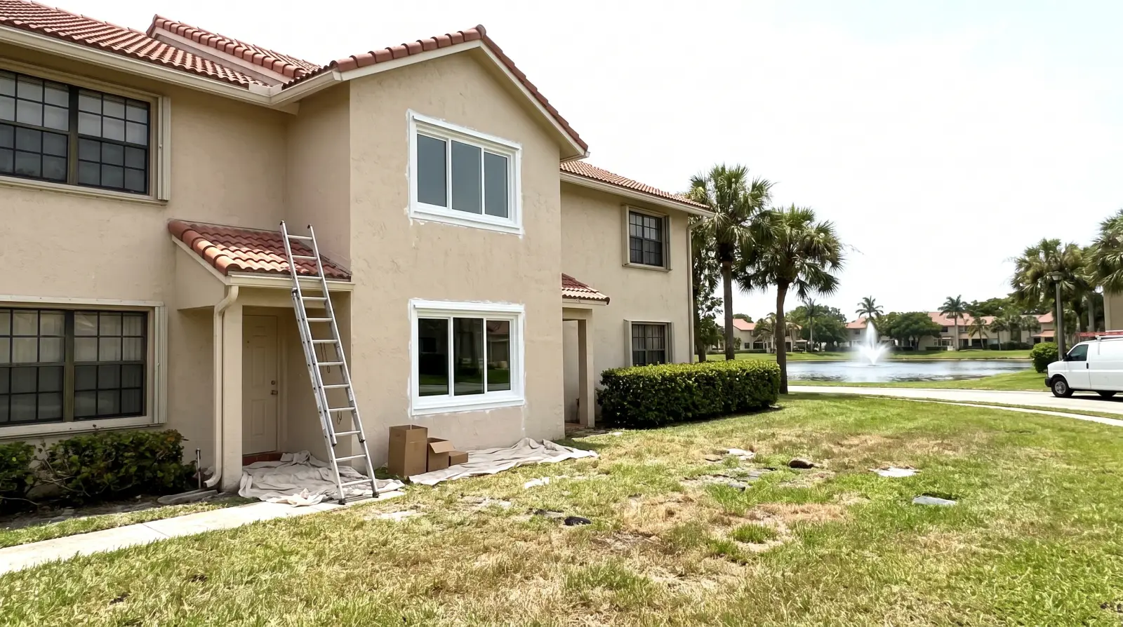 Impact windows being installed in a condo community in Coconut Creek, FL