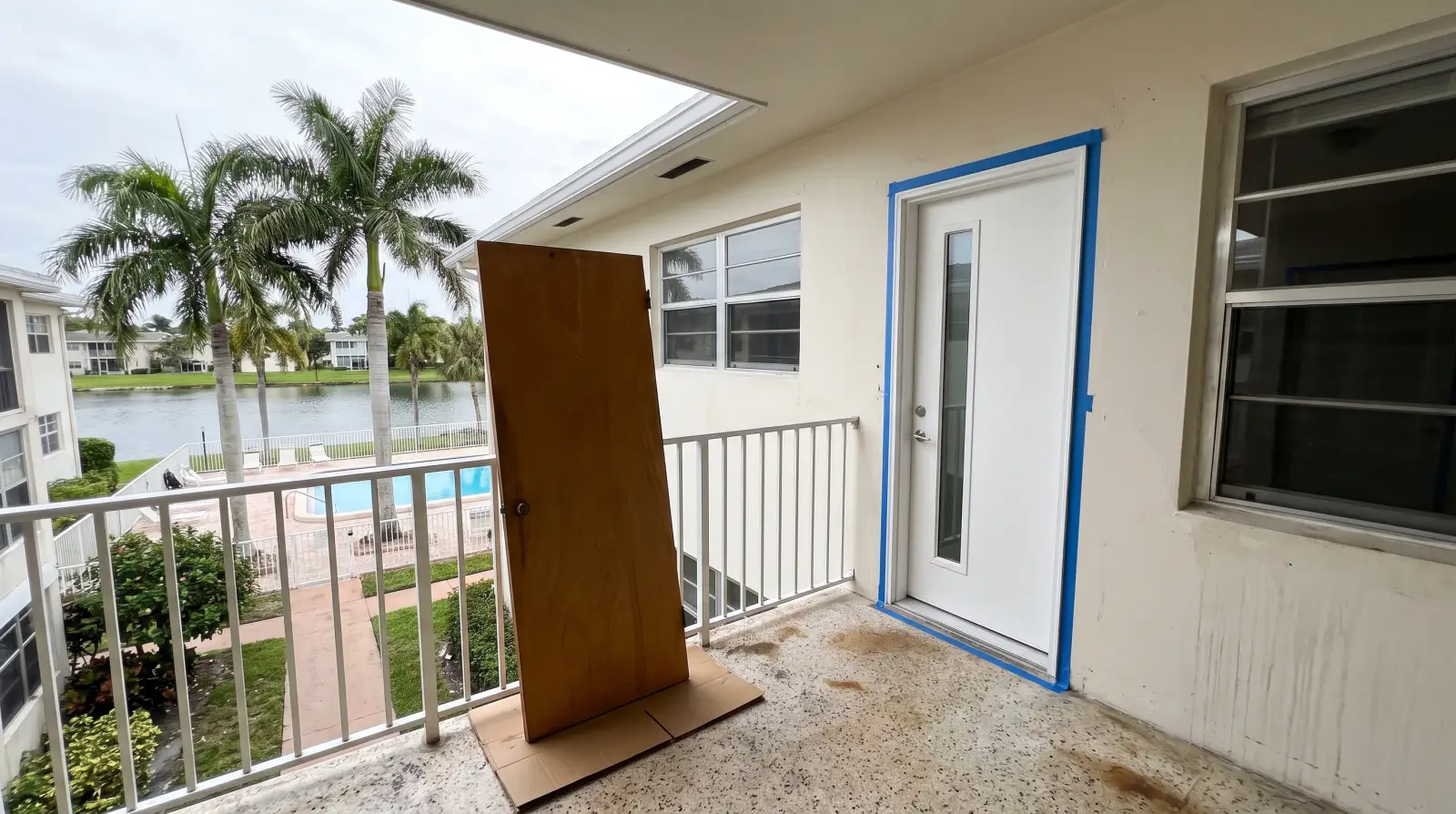 Impact front door on a home in Deerfield Beach, FL